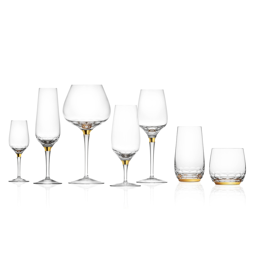 Set of 6 All-round Crystal Wine Glasses 350 Ml 