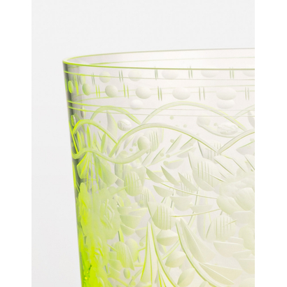Maharani glasses, 370 ml, set of 2 pieces, uranium