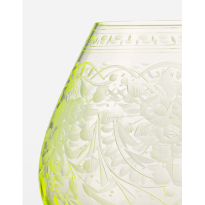 Maharani glasses, 600 ml, set of 2 pieces, uranium