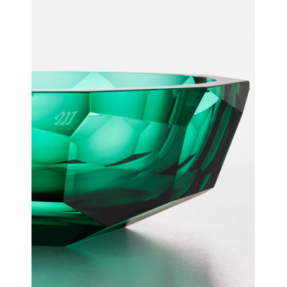 Cubism bowl, 29 cm, nephrite green
