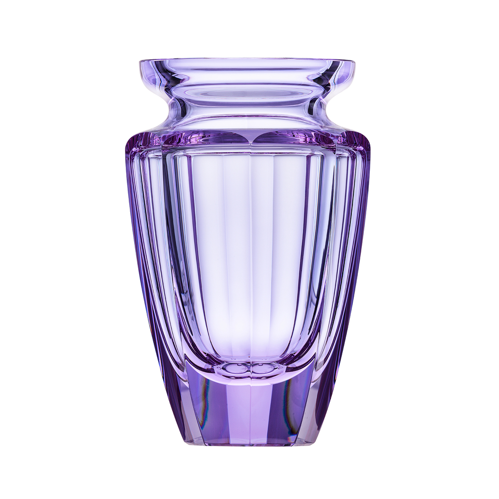 Purple Bohemian hand-cut crystal vase Eternity by Moser - Moser