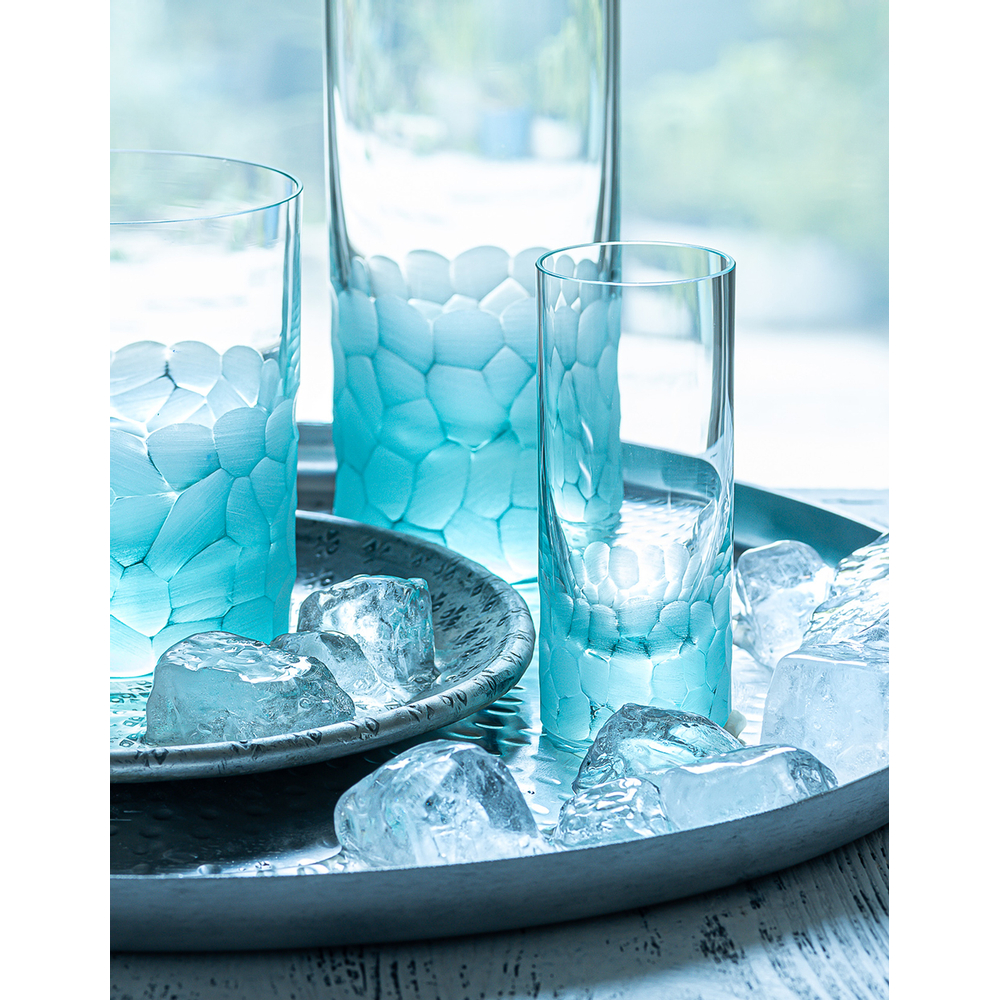 Water and long drink glass from Bohemian lead-free crystal by Moser