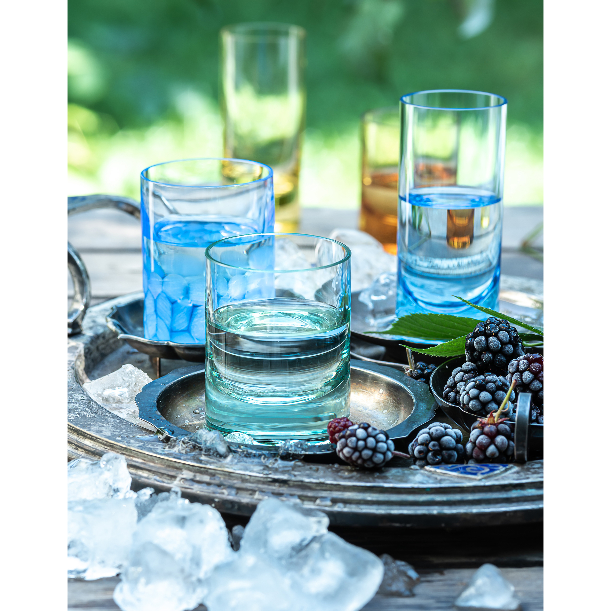 Bohemian crystal cocktail set Fluent and Whisky set from Moser